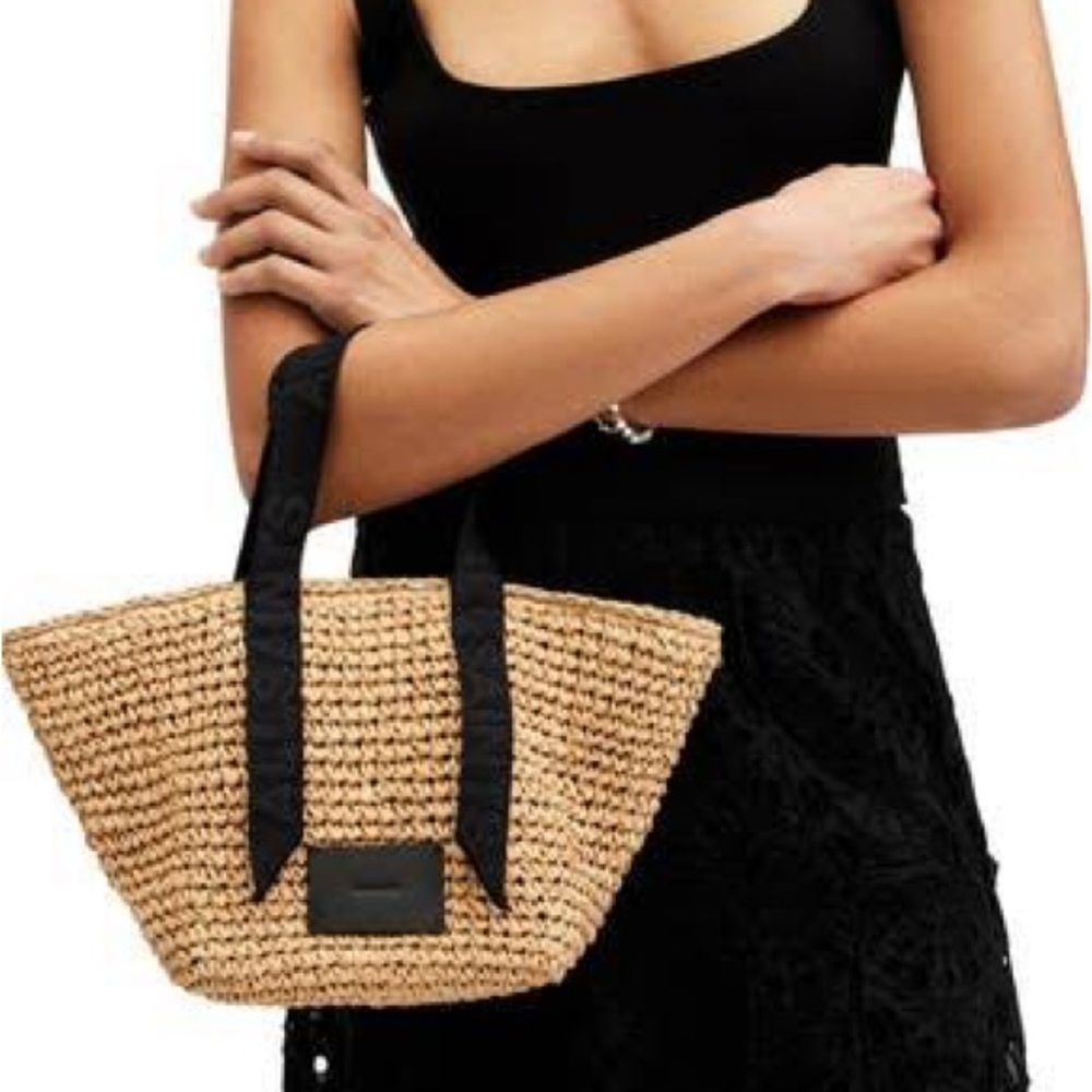 Allsaints Celayne Straw Mini Tote